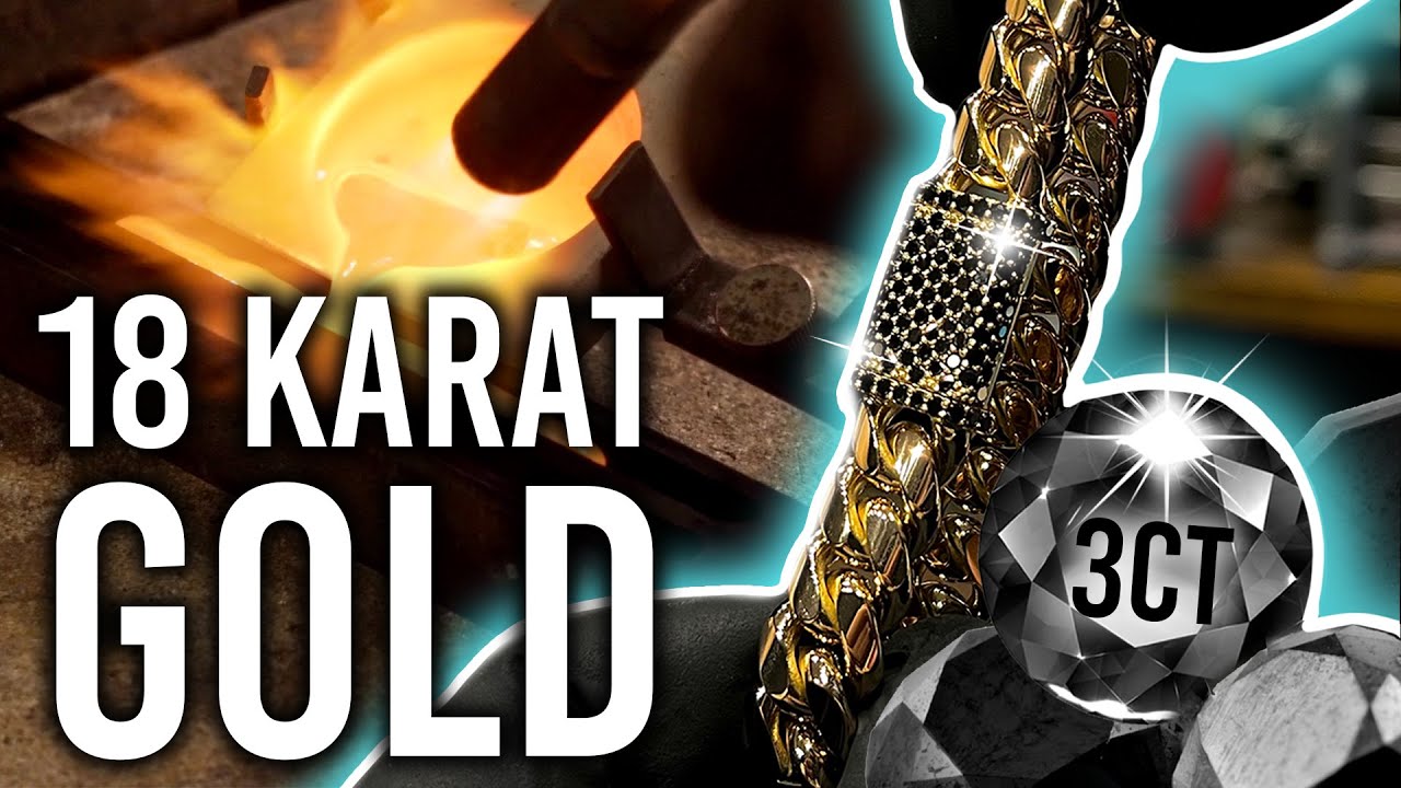 How A Black Diamond Cuban Link Bracelet Is Made