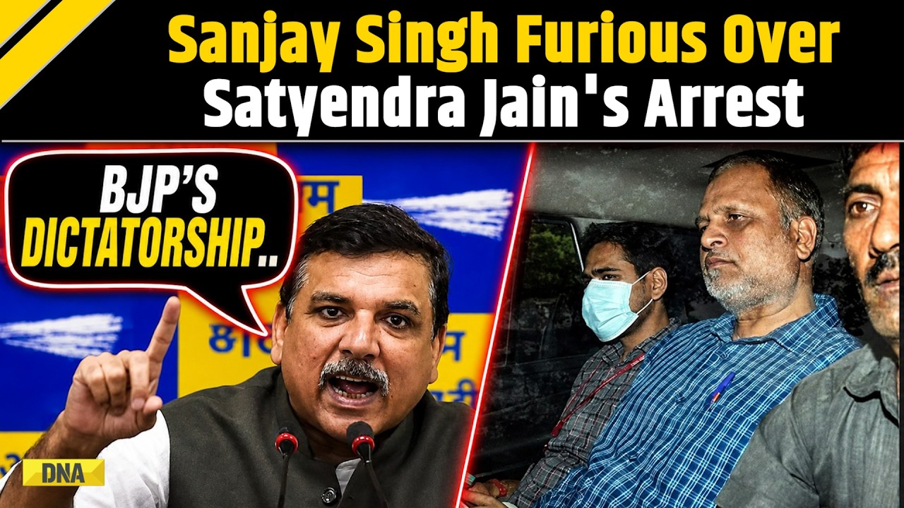 Delhi News: 'BJP's Dictatorship...' AAP's Sanjay Singh's Big Attack After Satyendra Jain Arrested