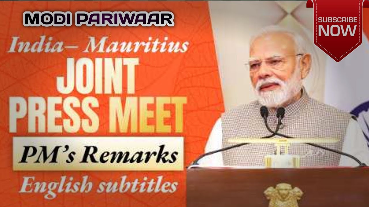 India&ndash;Mauritius Relations, Strategic Partnership, PM Modi Speech| English titles @MODIPARIWAR-p2i