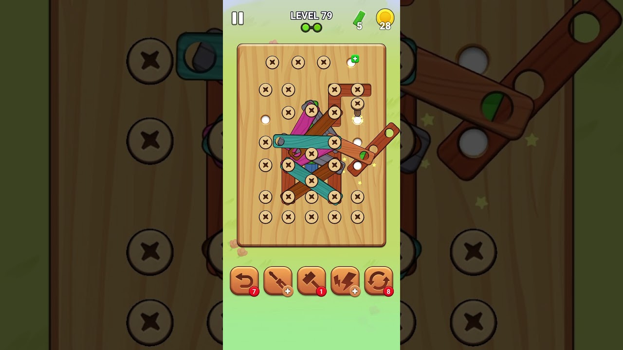 Wood Screw Puzzle |Gaming| Level 79 #Gaming#asmr#woodasmr#puzzle#puzzlegames
