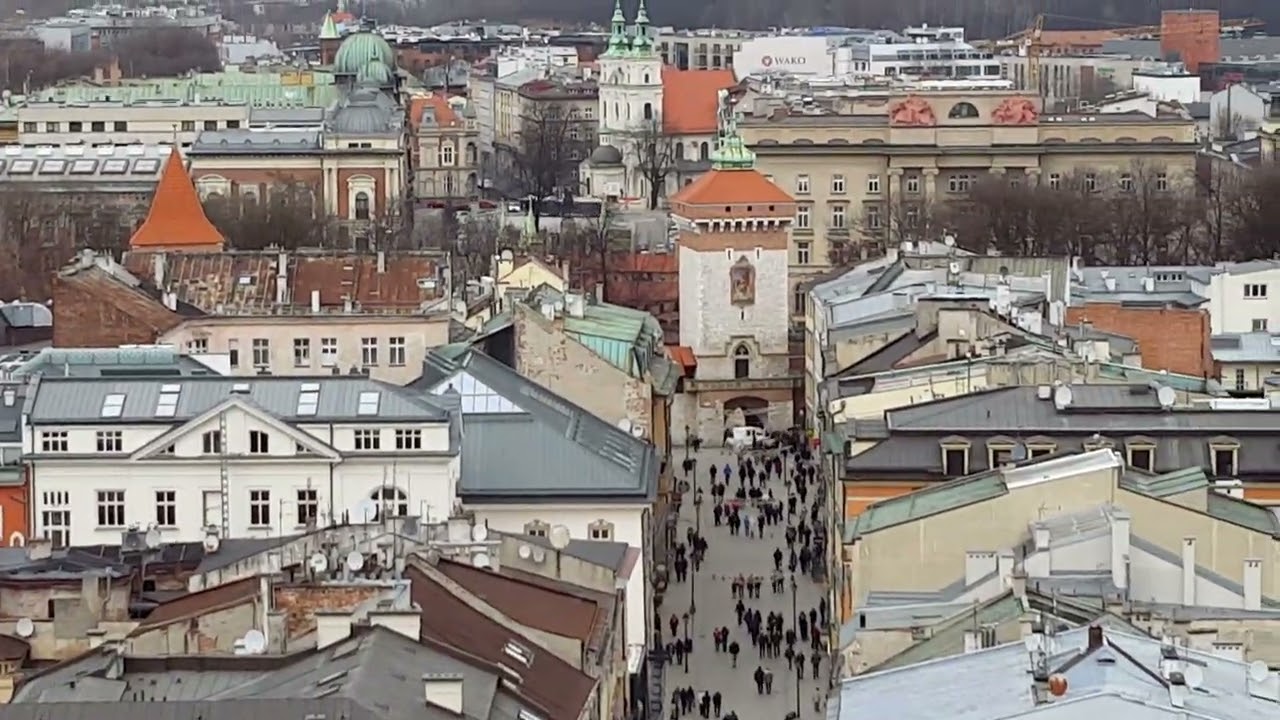 Hejnał z wieży Bazyliki Mariackiej - Kraków - 31.01.2016