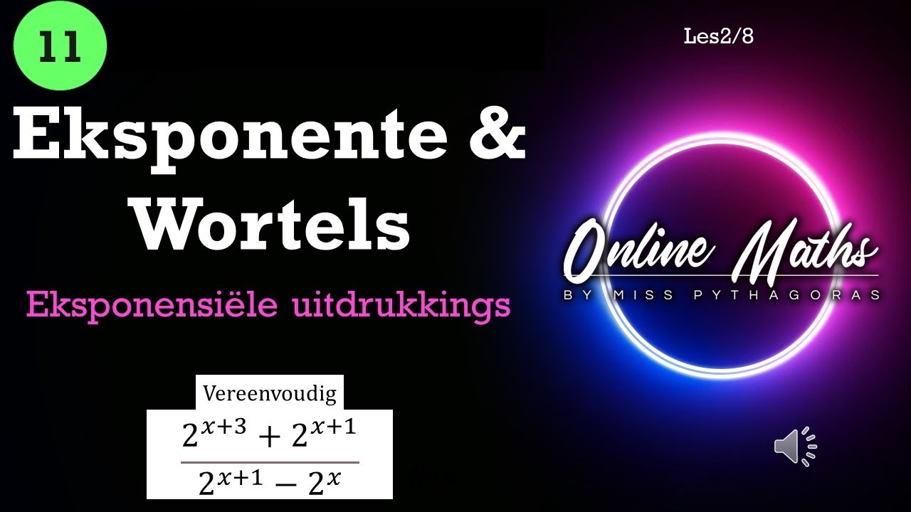 Eksponente en Wortels Graad11: L2 Eksponensiële Uitdrukkings Plus en Minus