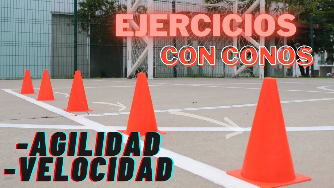 Ejercicios con conos para trabajar agilidad y velocidad