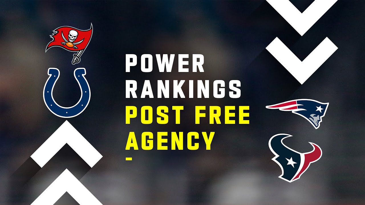 Post NFL Free Agency Power Rankings!