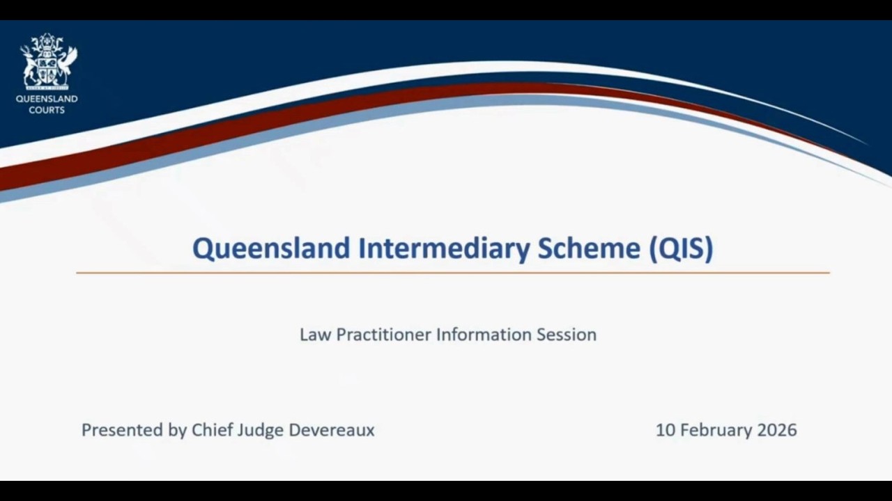 Queensland Intermediary Scheme – Information Session – 10/2/2026