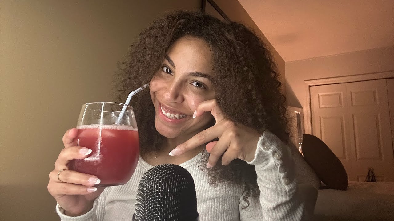 ASMR | Sip & Settle🍷chit chat, whispers, tapping, scratching, etc. 