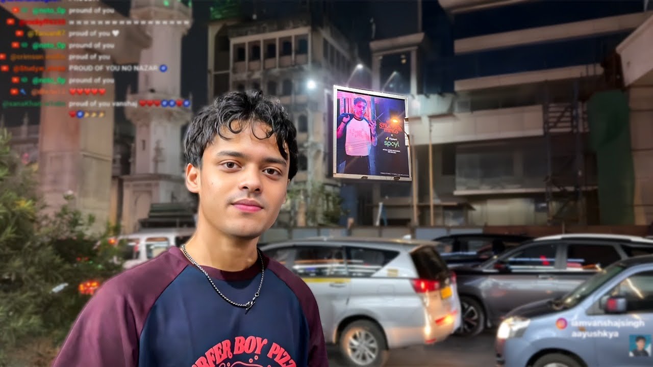 Ваншадж Сингх на рекламном щите в Мумбаи 👑 онлайн трансляция