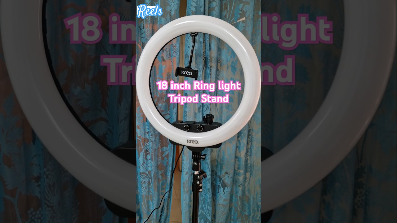 Kreo | Halo 18 inch Ring Light with Tripod Stand #kreo #halo #ringlight #ytshorts #reels #videomaker
