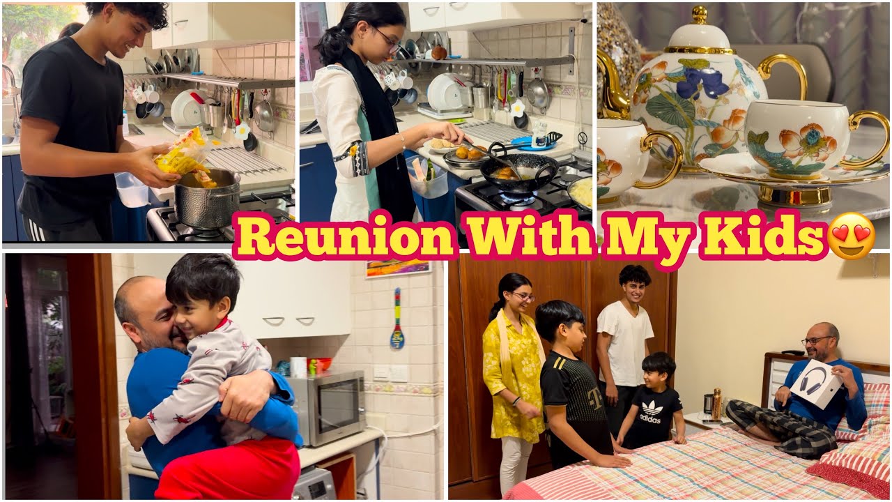 💕Together Again: A Happy Reunion with my Kids/ Competition between Zaeem & Falak😅Hum Do Hamare Chaar
