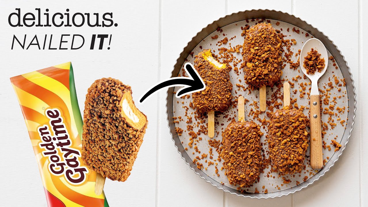 Wazza Attempts To Recreate The Iconic Aussie Golden Gaytime Ice Cream | delicious. Australia