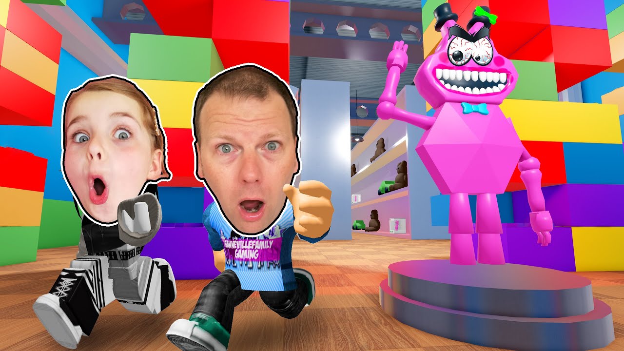 VI FLYGTEDE FRA MISS HAPPI'S TOYSHOP! Dansk ROBLOX Miss Happi's Toyshop