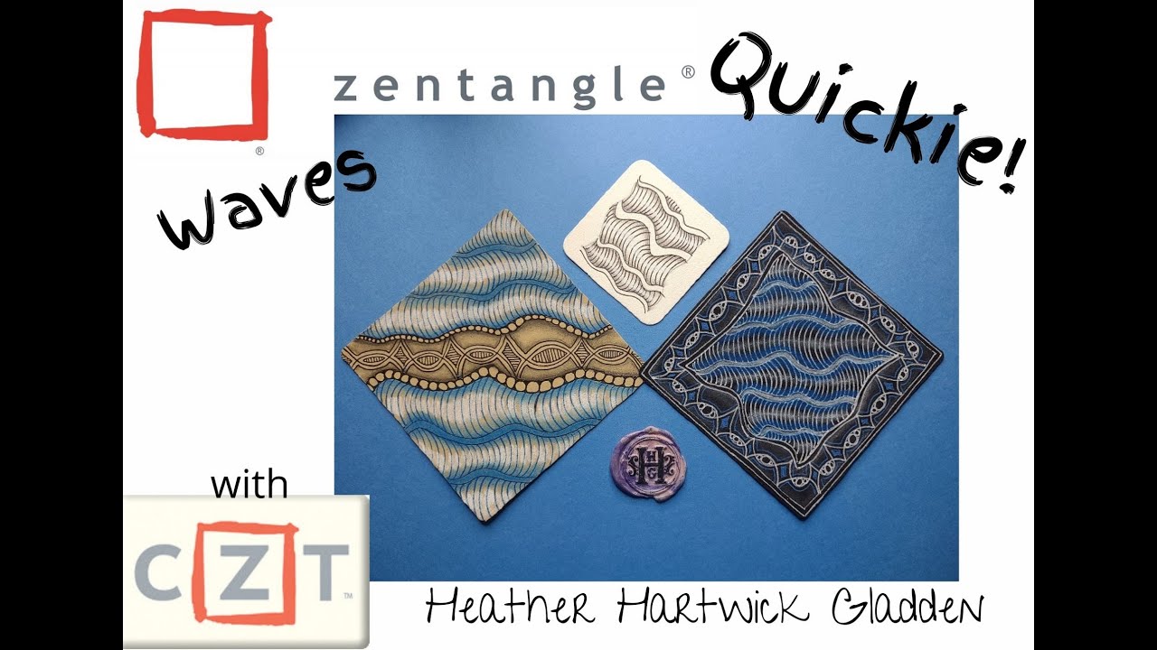 Zentangle® Quickie: Waves