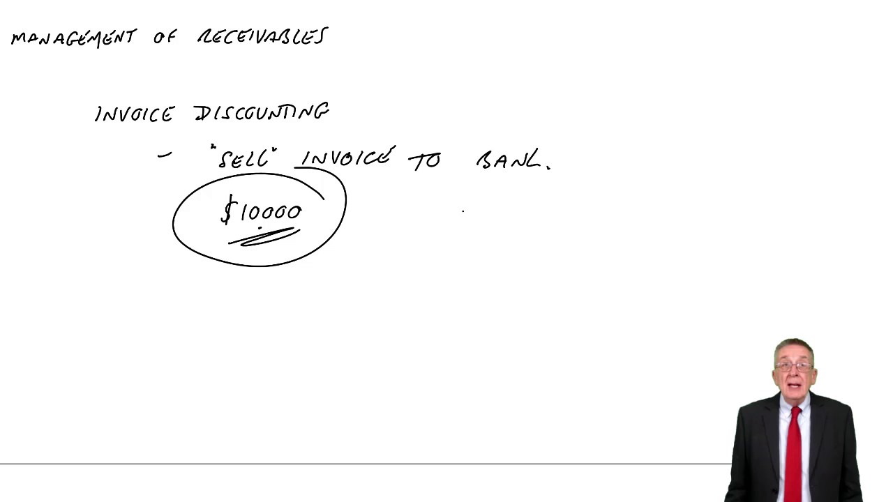 ACCA F9 The Management of receivables - Invoice discounting and factoring