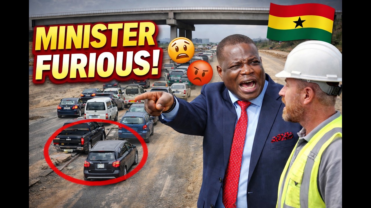 Ghana Roads Minister Shocked by What&rsquo;s Happening on Tema&ndash;Prampram&ndash;Dodowa Road