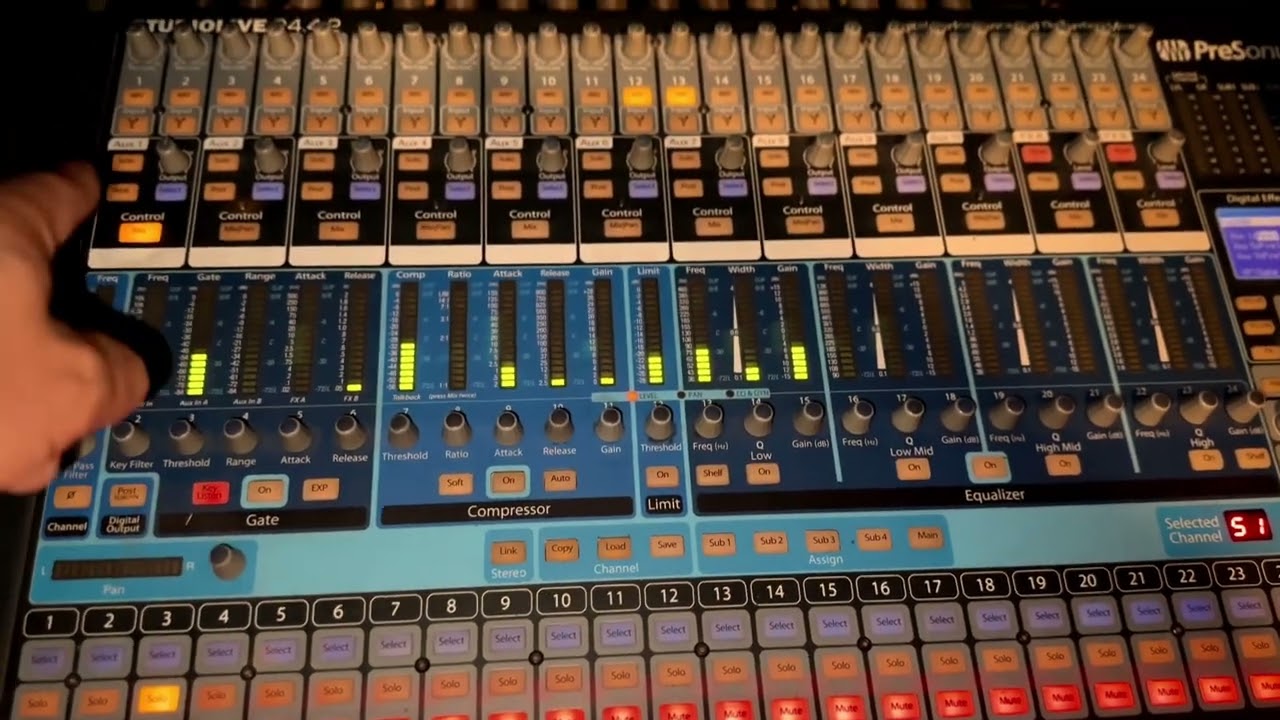 PreSonus StudioLive 24.4.2 (cómo usar auxiliares)