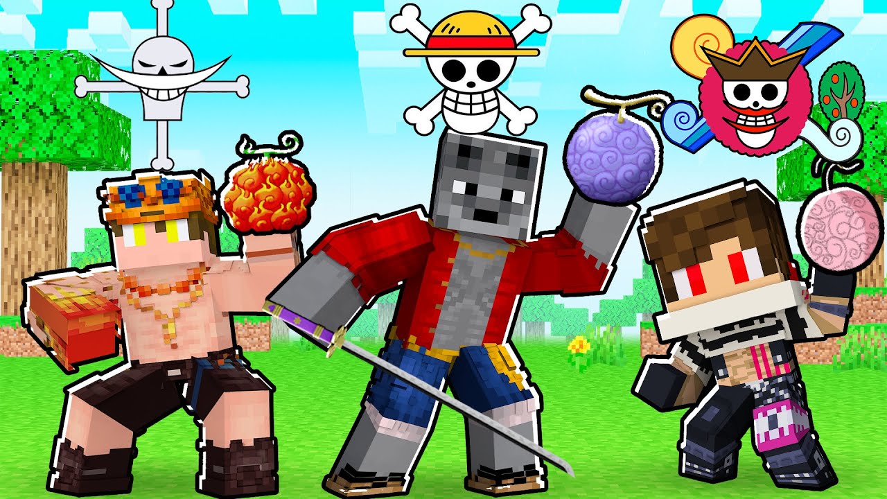 ESCOLHA sua TRIPULAÇÃO de ONE PIECE pra ENTRAR e BATALHE no MINECRAFT