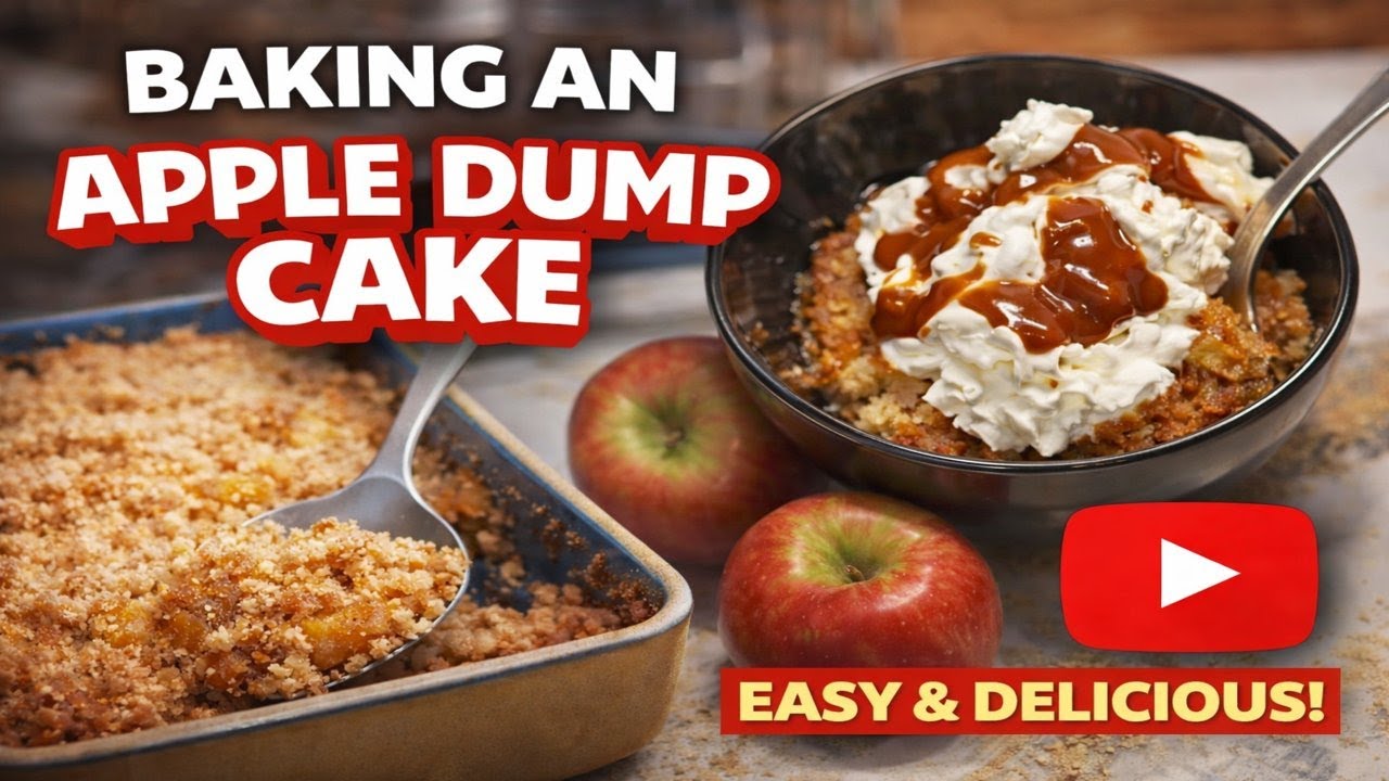 Easy Apple Dump Cake Recipe-Warm, buttery & So Good
