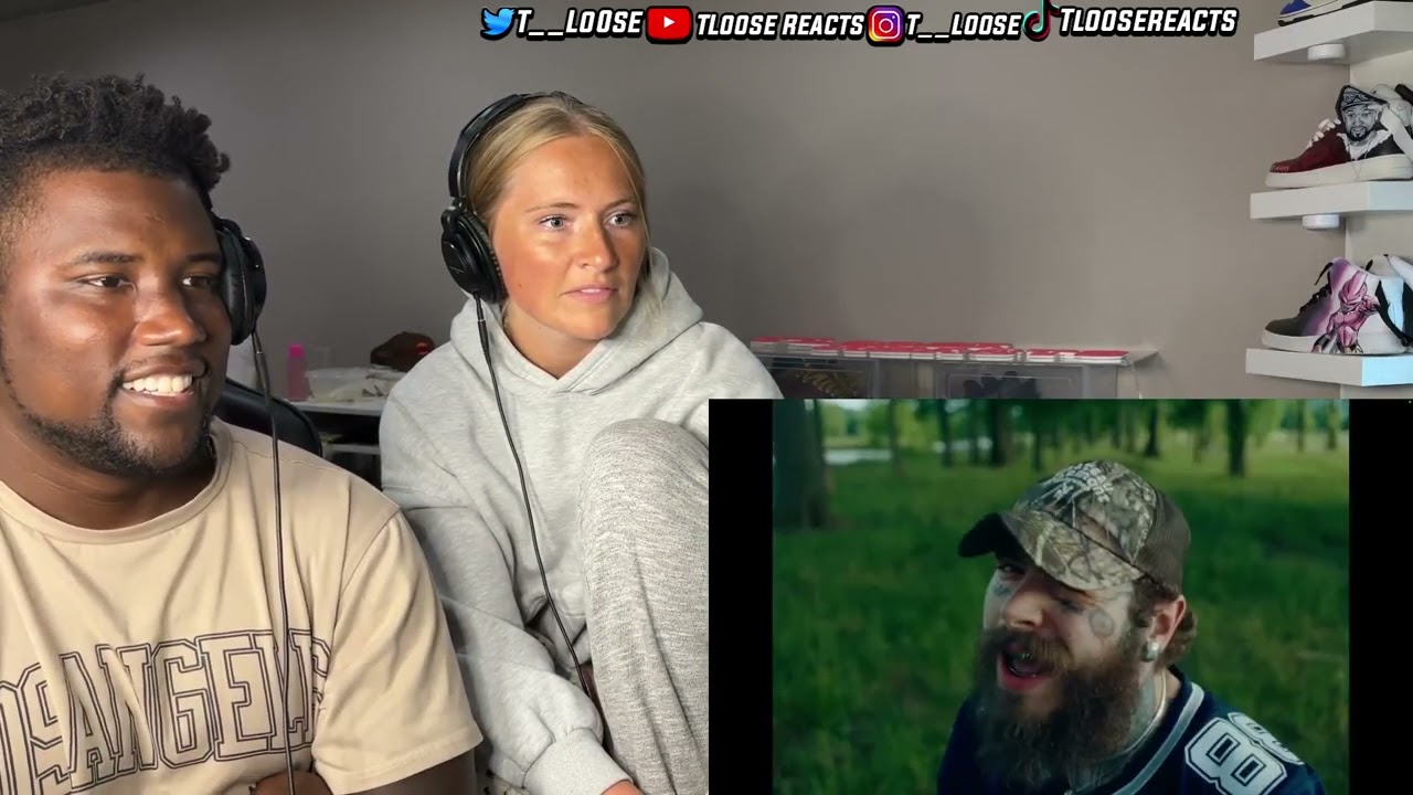REACTION to Post Malone ft. Blake Shelton - Pour Me A Drink (Official Video)