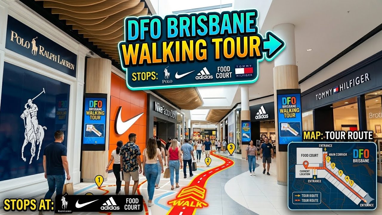 DFO Brisbane Walking Tour | Outlet Shopping Near Brisbane Airport 2025