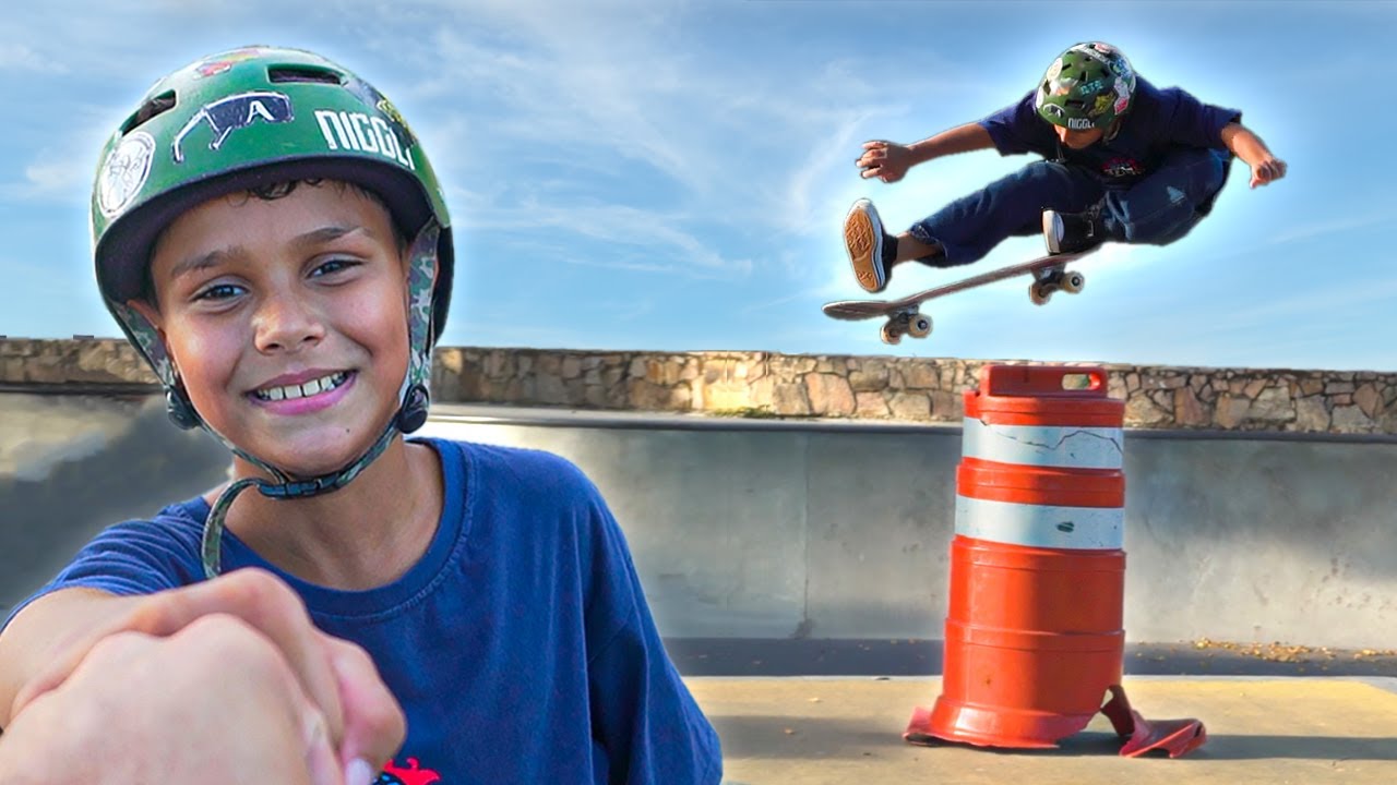 ELE SÓ TEM 10 ANOS E JÁ ANDA MUITO DE SKATE!