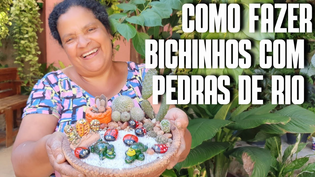 COMO FAZER ENFEITES PARA MINI JARDIM COM PEDRAS DE RIO: BICHINHOS FEITOS COM PEDRAS | ECONOMIZAR