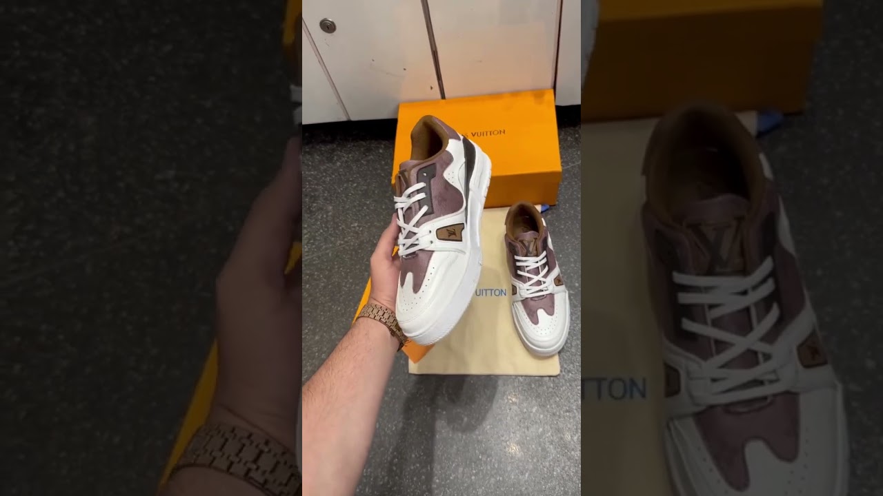 Louis Vuitton LV Trainer Brown & White Sneakers Firstlook | Subscribe & Support #shoes #louisvuitton