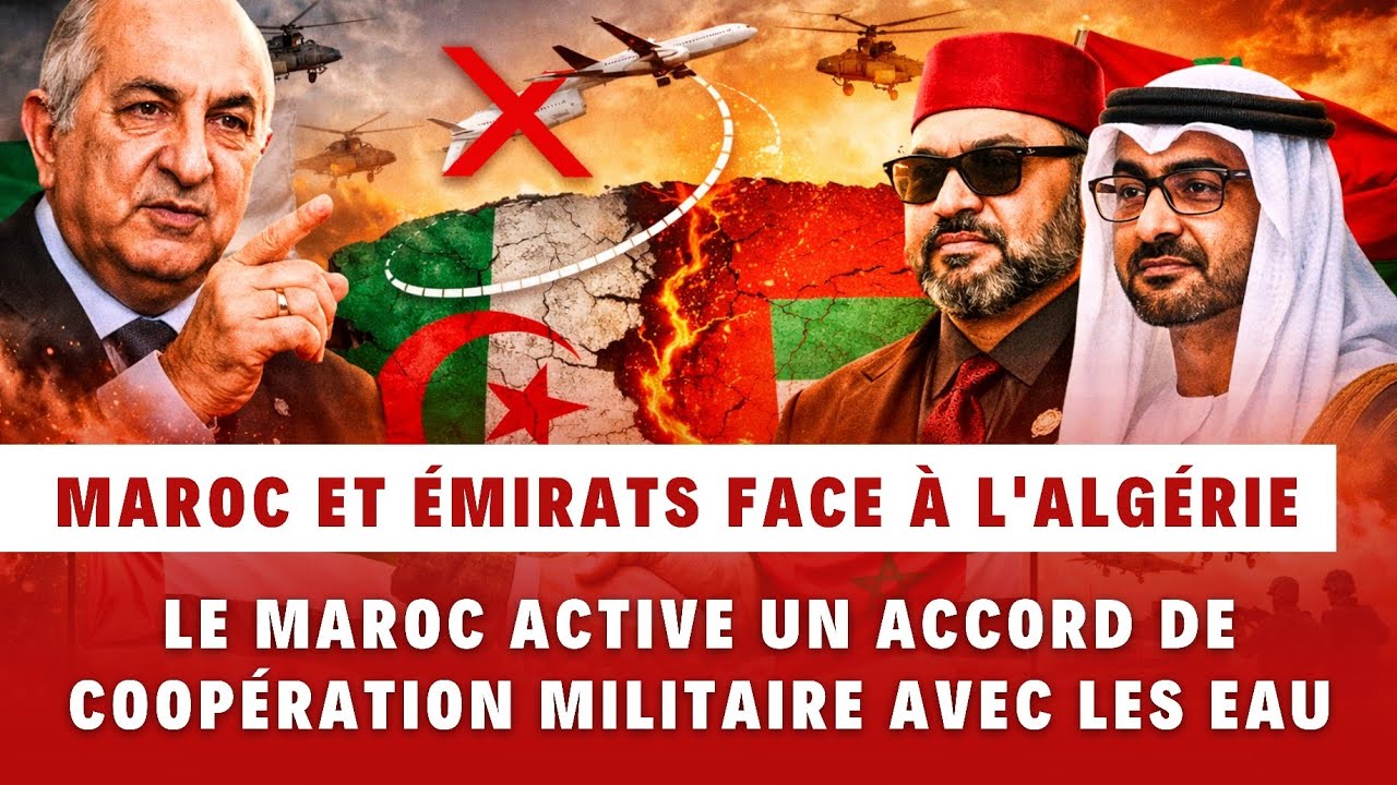 Crise Algérie-Émirats : le Maroc active un accord de coopération militaire avec les Émirats arabes
