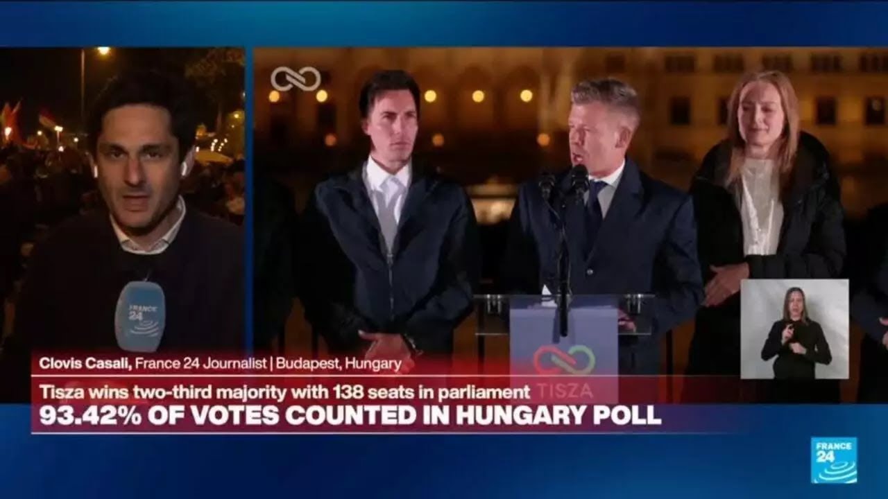 Hungarian election-winner Magyar declares landslide victory &bull; FRANCE 24 English