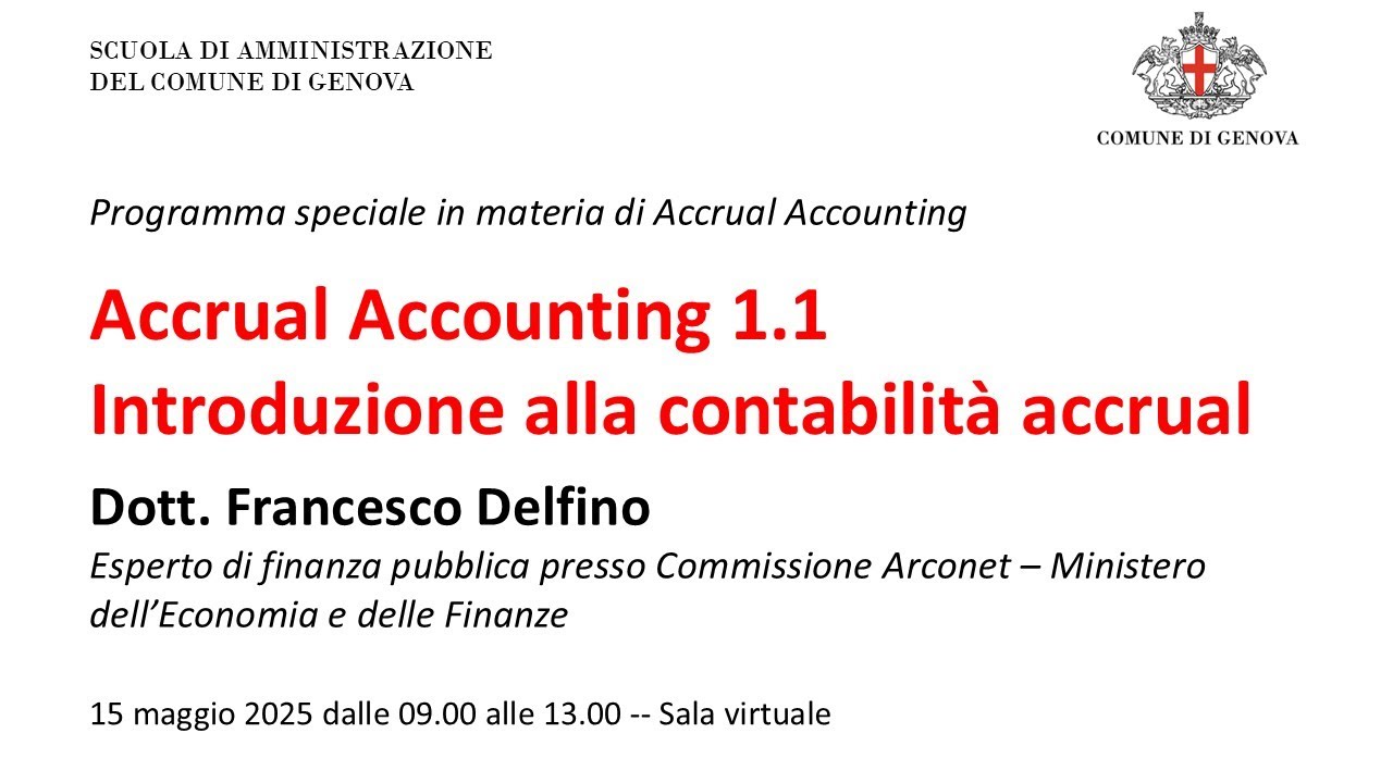 Accrual Accounting 1.1 -- Introduzione alla contabilità accrual