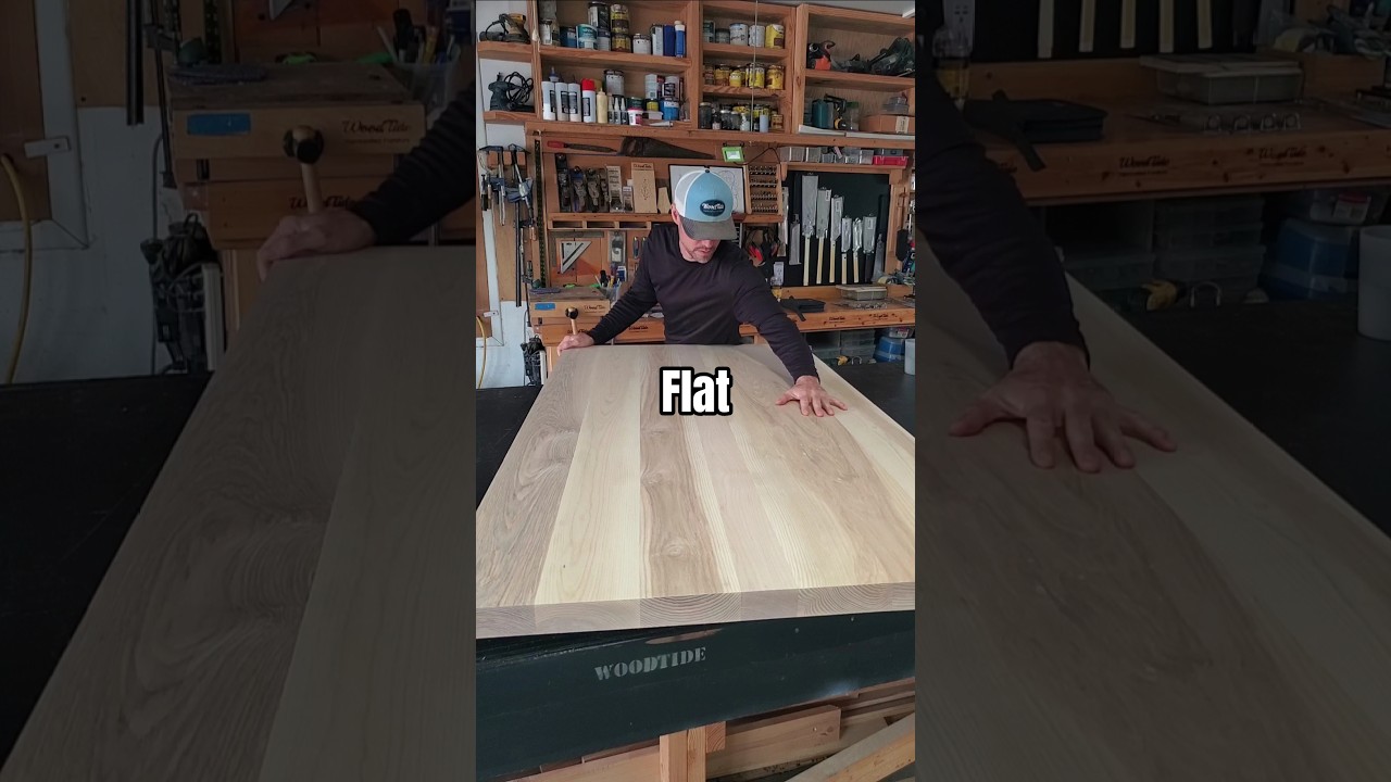 Hand Flattening a Tabletop