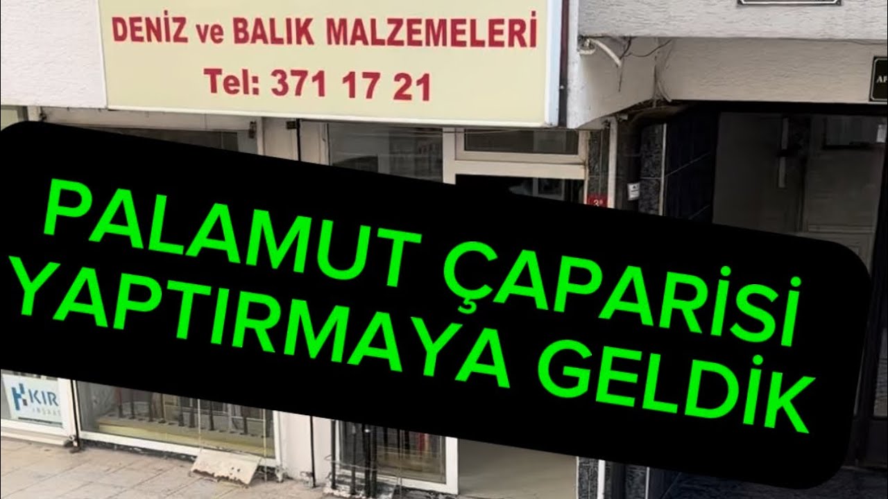 PALAMUT ÇAPARİSİ YAPTIRACAK BİR YER BULDUM.