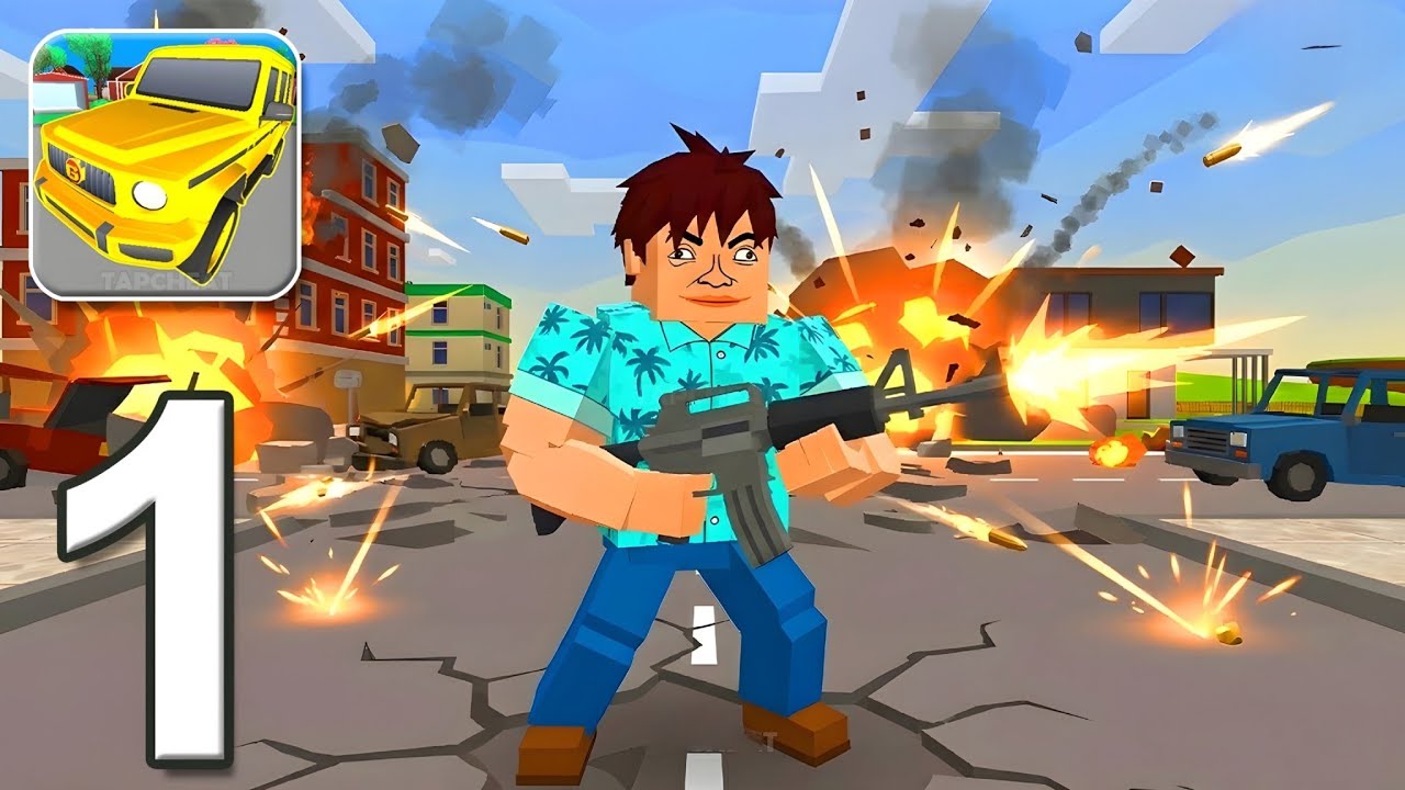 Gangs Wars: Pixel Shooter RP - Gameplay Walkthrough Part 1 Missions (iOS, Android)