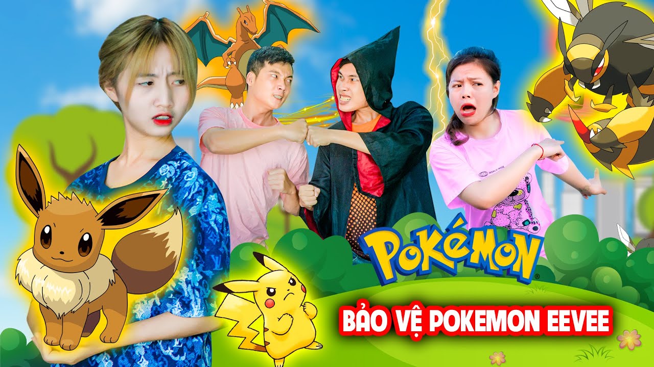 HẠT TIÊU BẢO VỆ POKEMON EEVEE THOÁT KHỎI POKEMON ONG SPEAR MEGA - Phim Hài Táo TV