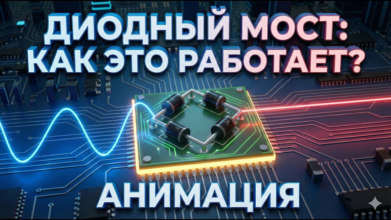 ДИОДНЫЙ МОСТ- Как работает один из из самых важных элементов цепи.