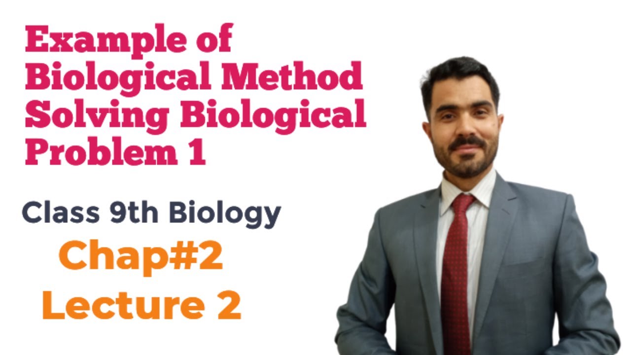 Lecture 2 Chapter 2 Example of biological method Biological problem 1  Class 9th biology