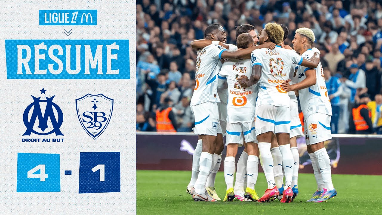 OM 4-1 Brest | Le r&eacute;sum&eacute; de la victoire 💪