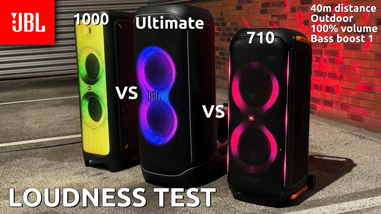 JBL Ultimate против 1000 против 710 🔊 Тест громкости Partybox на открытом воздухе!