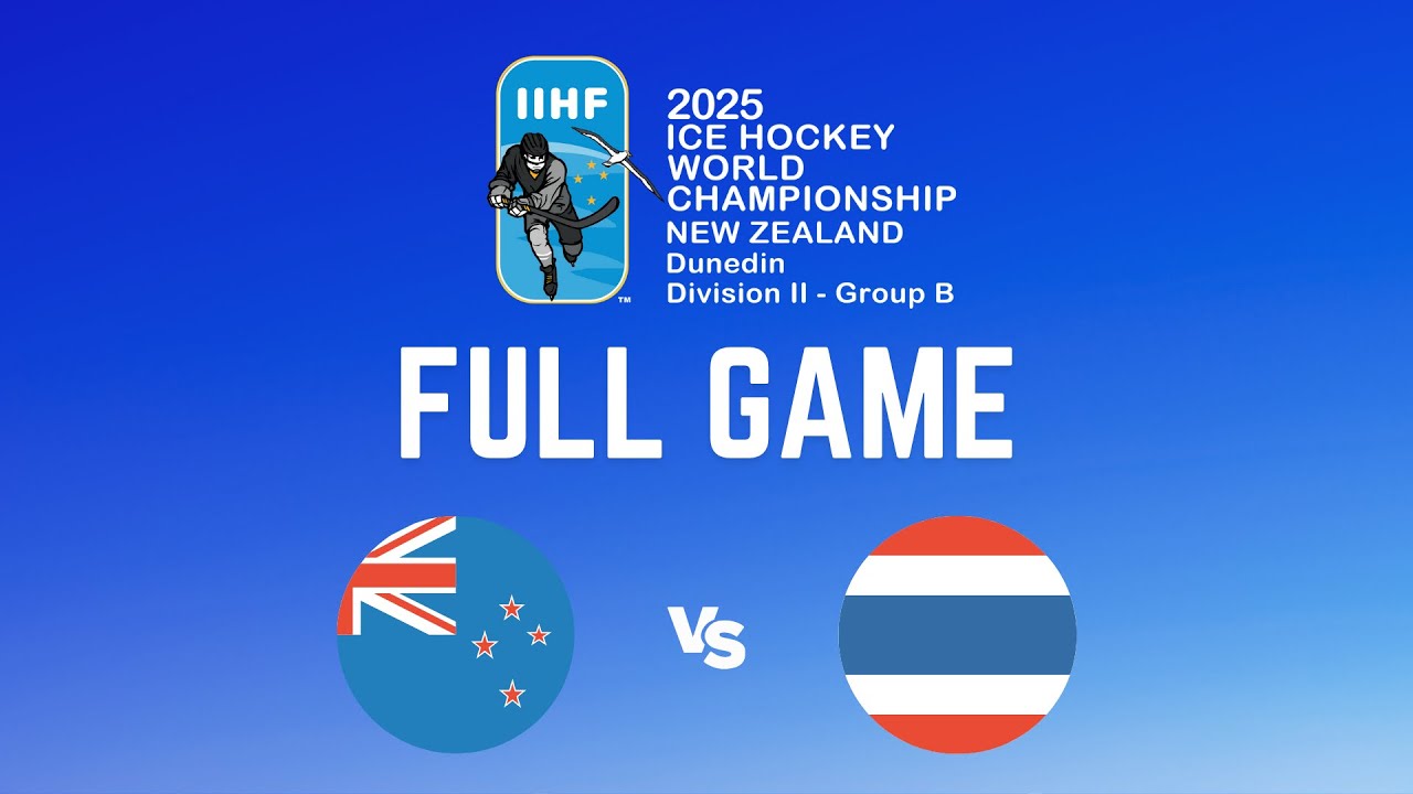 Full Game Replay: New Zealand vs. Thailand | 2025 IIHF World Championship Division IIB