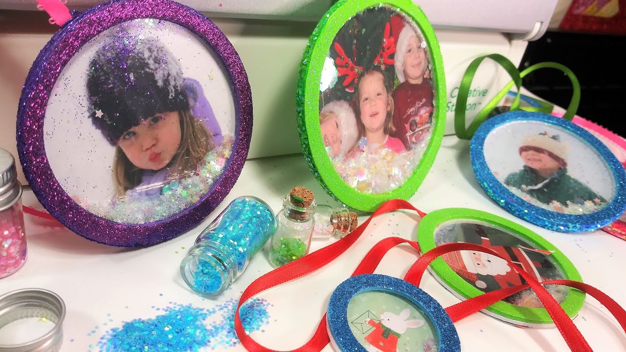 Snowglobe Shaker Christmas Ornaments with the Xyron Creative Station!