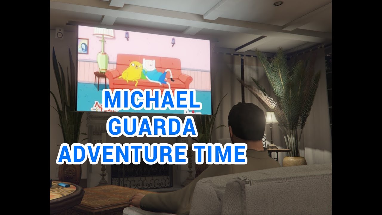 GTA V - Michael guarda Adventure Time
