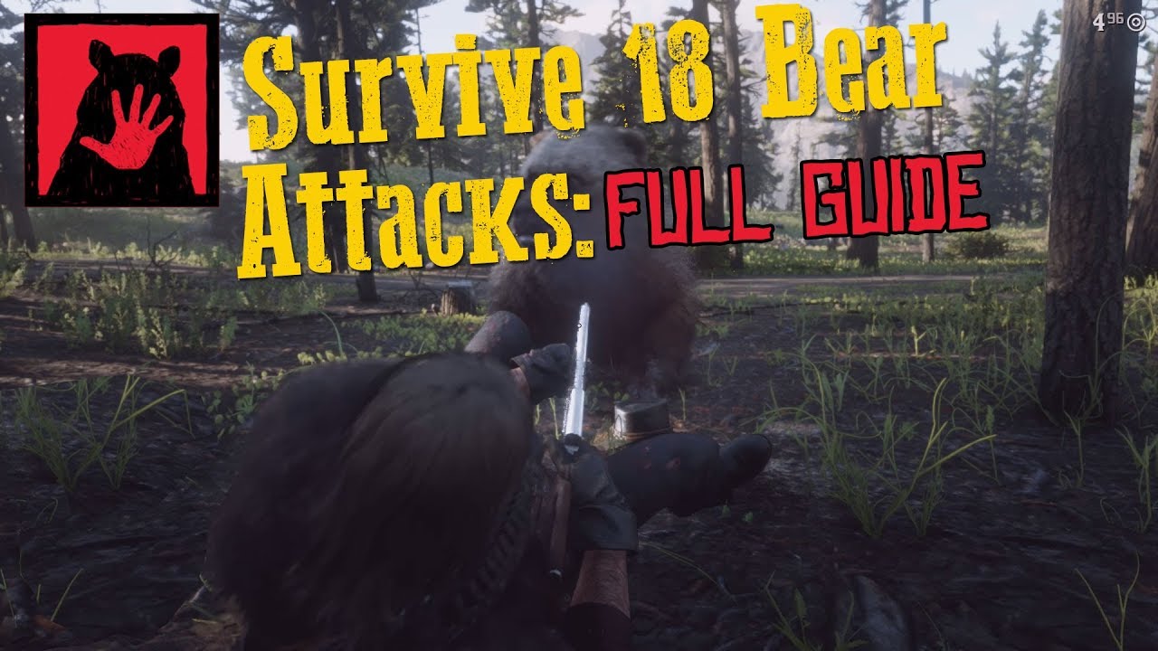 Survive 18 Bear Attacks in RDR2 - 