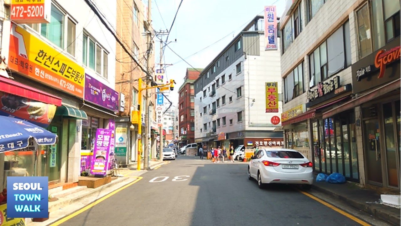 【4K】Walk Seoul Korea - 서울 천호동(1동) 골목 걷기┃Cheonho-dong(1dong) Alley [강동구2┃Gangdong-gu2] 1(2)-13