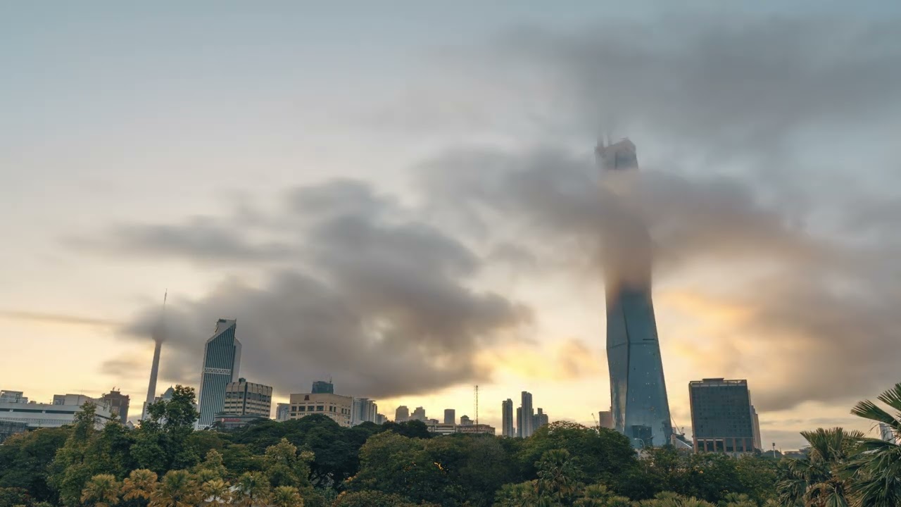 The World's Second tallest Skyscraper Merdeka 118 Tower | Time-lapse Low Cloud Sunrise | Sony A7Riii