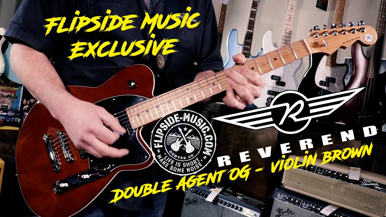 Flipside Music Exclusive - Reverend Double Agent OG - Violin Brown - Demo/Playthrough