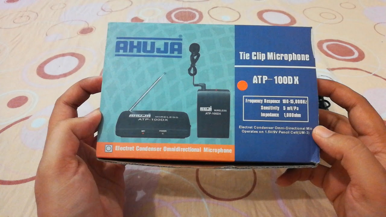 Ahuja Wireless Mic for Recording