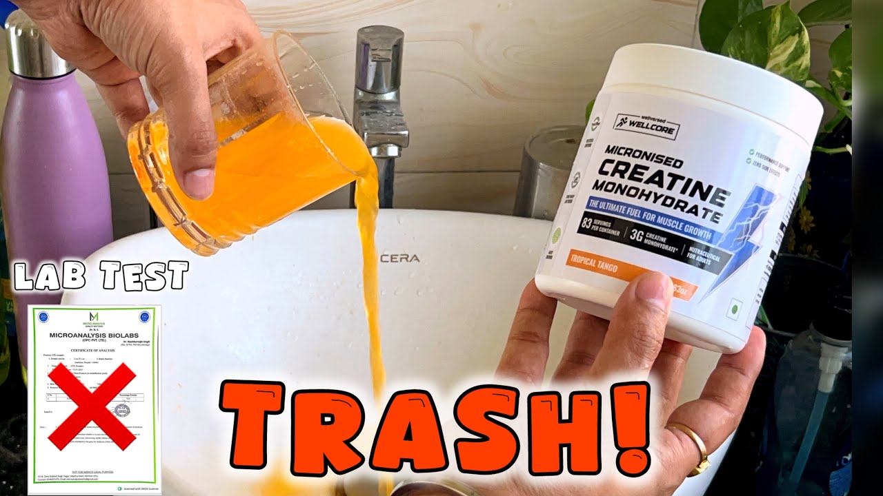 WELLCORE TROPICAL TANGO FLAVOURED CREATINE MONOHYDRATE REVIEW WITH LAB TEST REPORT ||