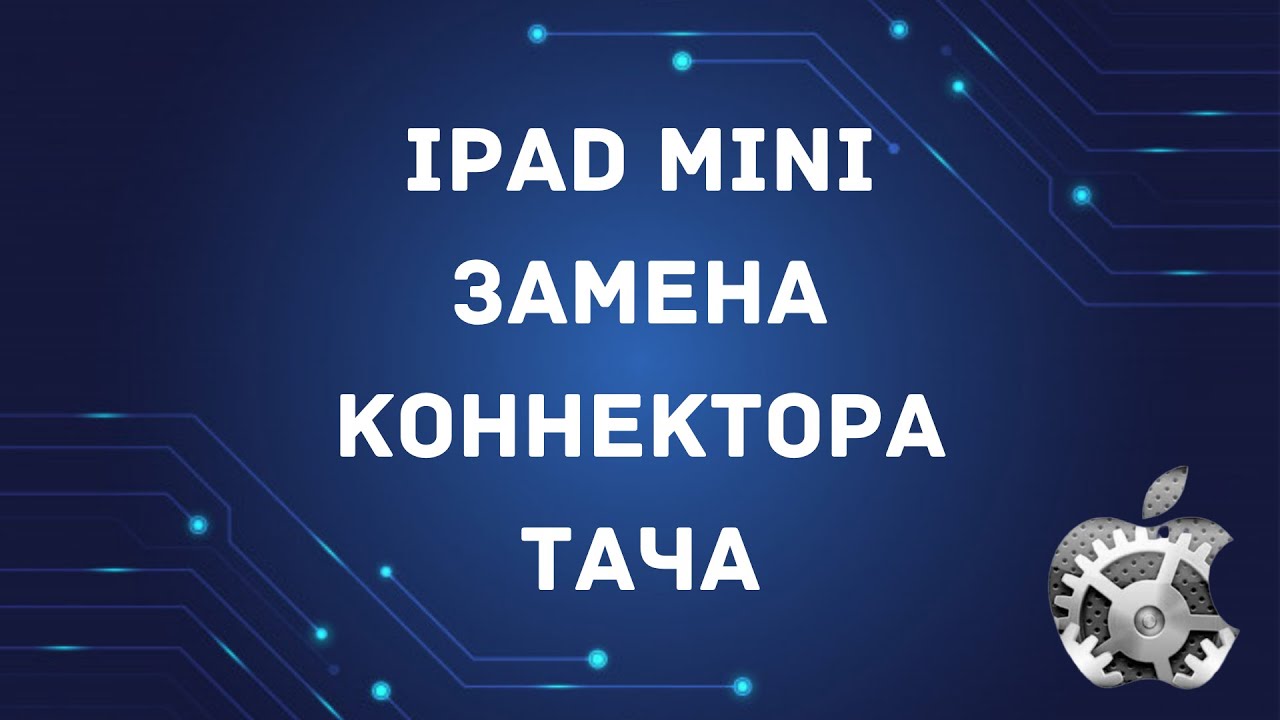 Ipаd mini замена коннектора тачскрина