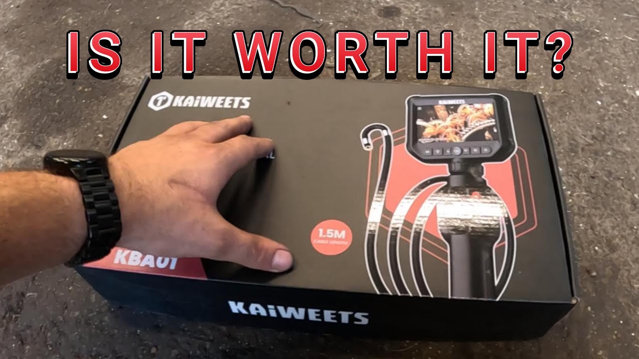Kaiweets KBA01 Articulating Borescope Review and Demo #borescope #engineinspection #diycarrepair