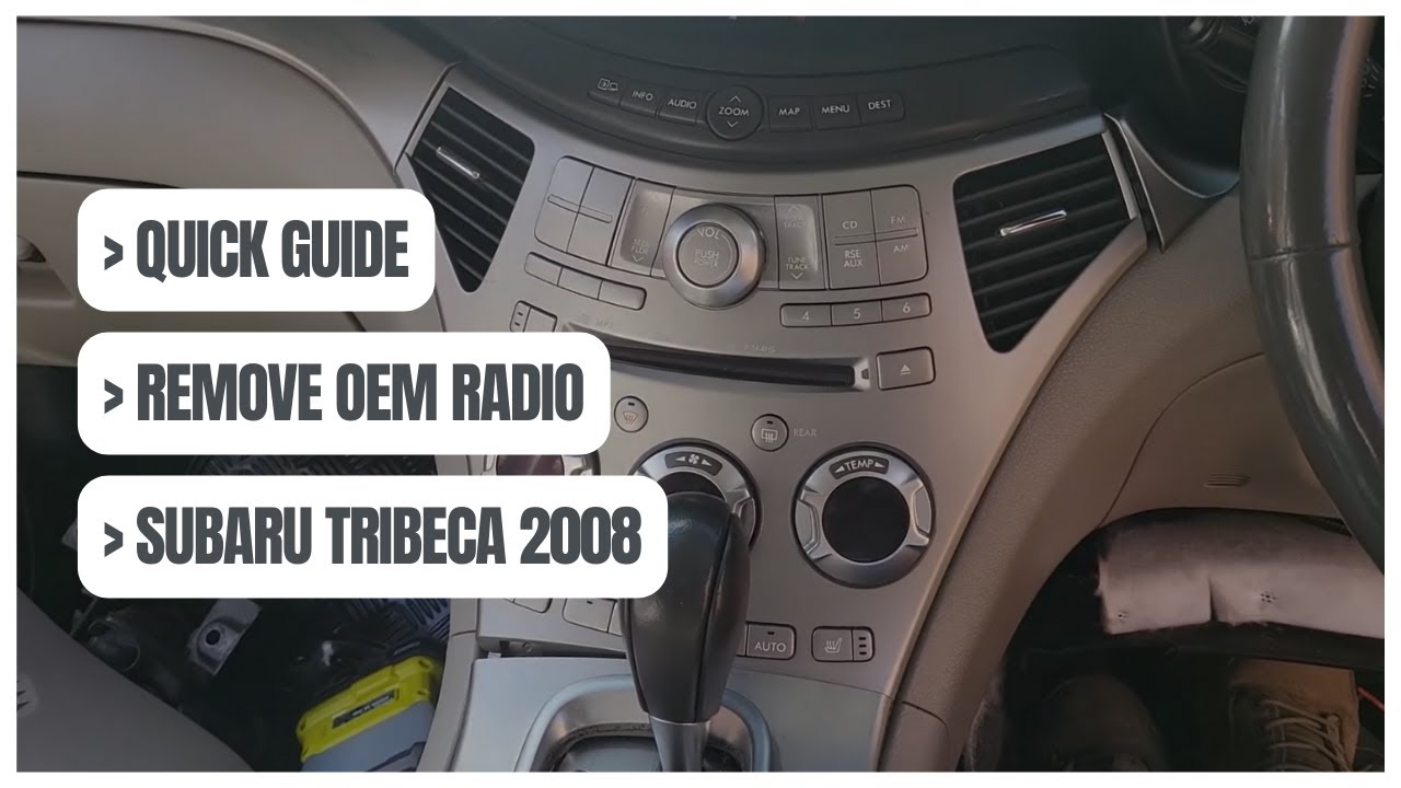 Quick Guide: How to radio factory removal SUBARU TRIBECA 2008 (2005-2012) | Latest 2025
