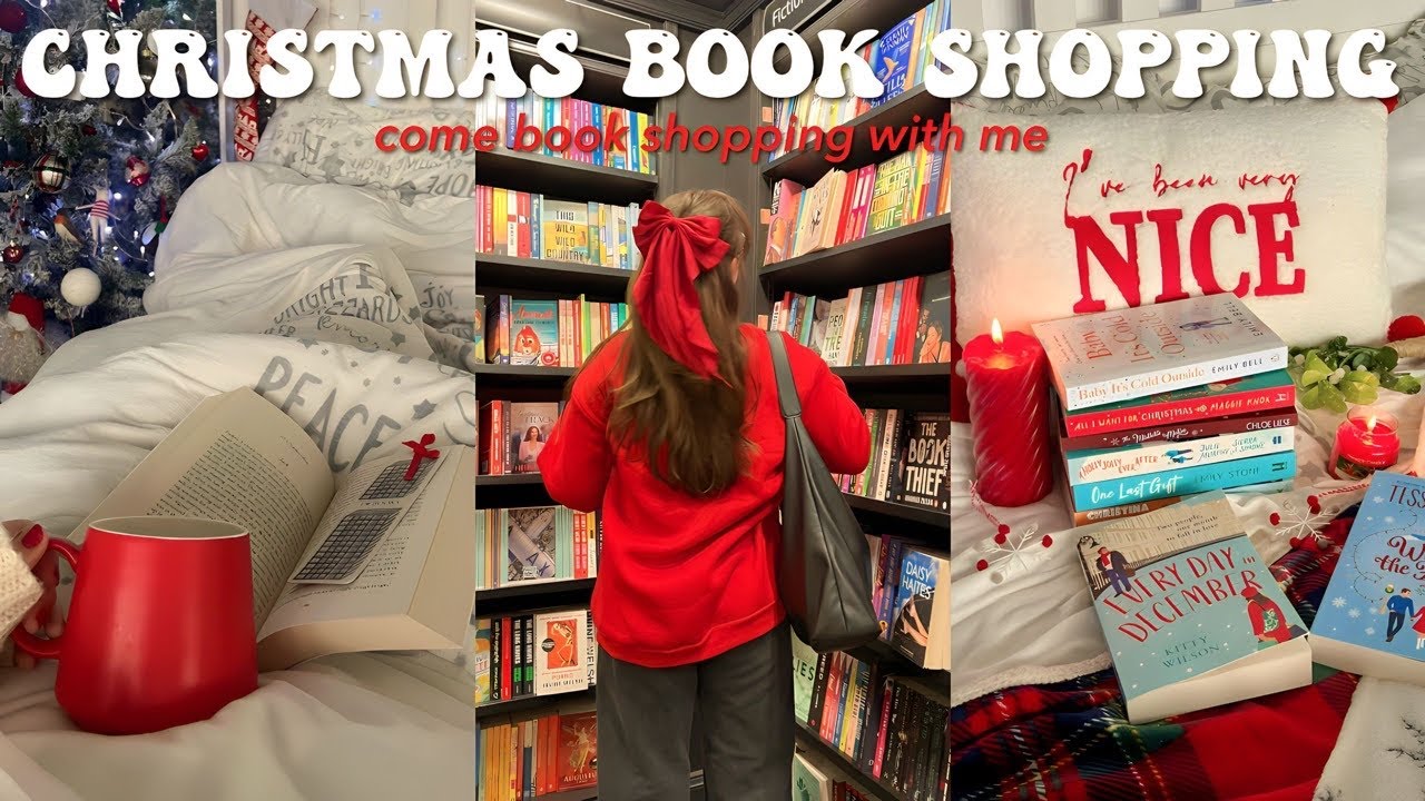 Christmas Book Shopping (bookstore vlog & 10+ book haul) 🎄📖🦌❤️ | Ella Rose Reads